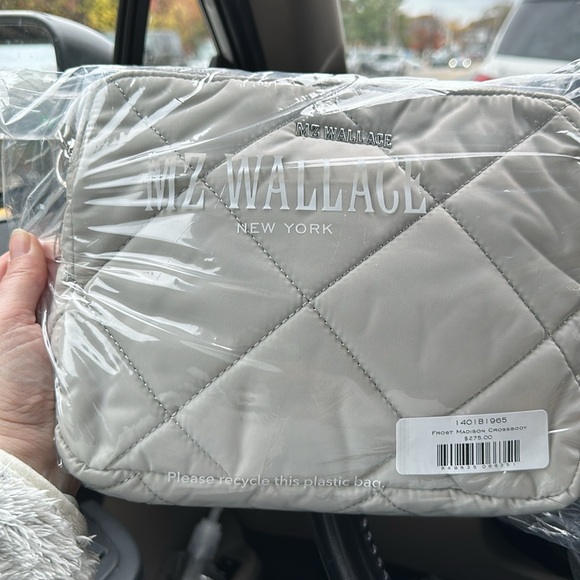 💋 NEW NWT MZ WALLACE MADISON CROSSBODY-color FROST- bought from MZ Wallace. - Picture 8 of 13